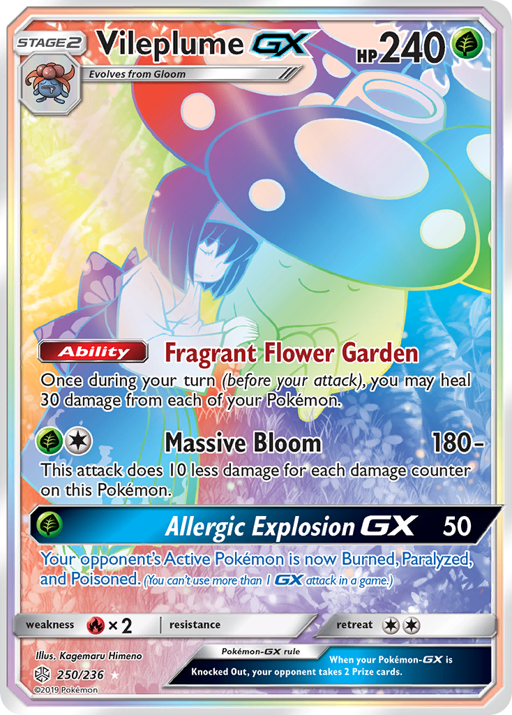 Vileplume GX (250/236) [Sun & Moon: Cosmic Eclipse] | Card Citadel