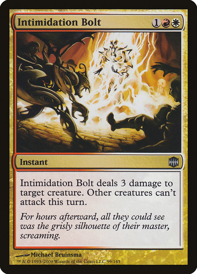 Intimidation Bolt [Alara Reborn] | Card Citadel