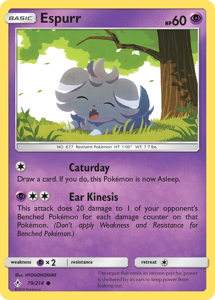 Espurr (79/214) [Sun & Moon: Unbroken Bonds] | Card Citadel