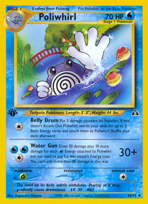 Poliwhirl (44/75) [Neo Discovery 1st Edition] | Card Citadel