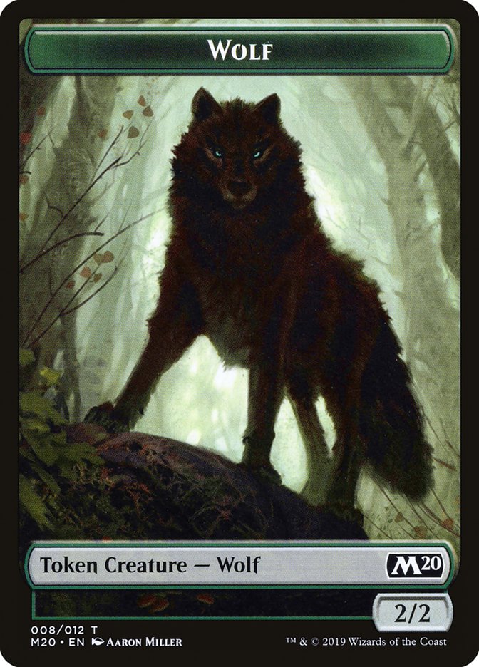 Wolf Token [Core Set 2020 Tokens] | Card Citadel