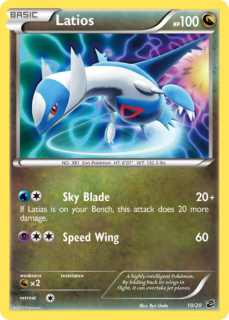 Latios (10/20) [Black & White: Dragon Vault] | Card Citadel