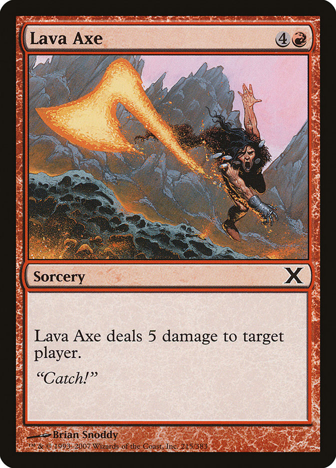 Lava Axe [Tenth Edition] | Card Citadel