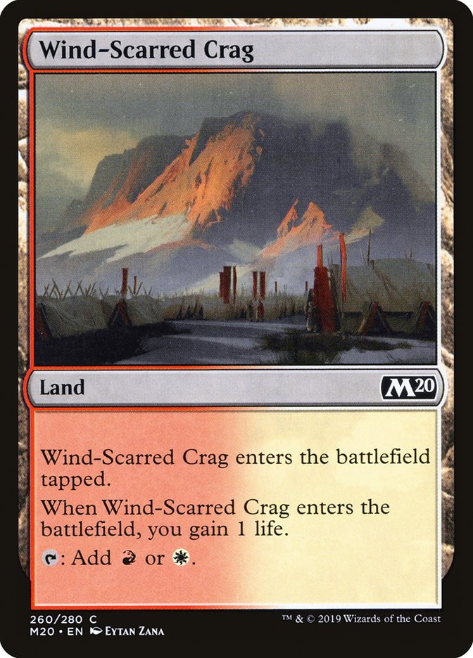Wind-Scarred Crag [Core Set 2020] | Card Citadel
