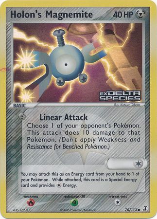 Holon's Magnemite (70/113) (Stamped) [EX: Delta Species] | Card Citadel