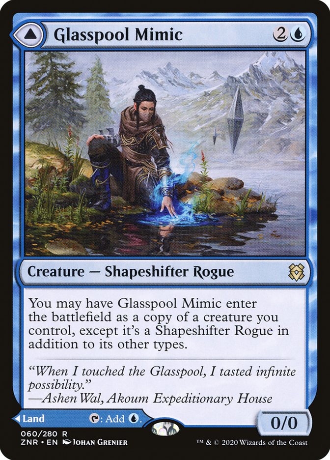 Glasspool Mimic // Glasspool Shore [Zendikar Rising] | Card Citadel