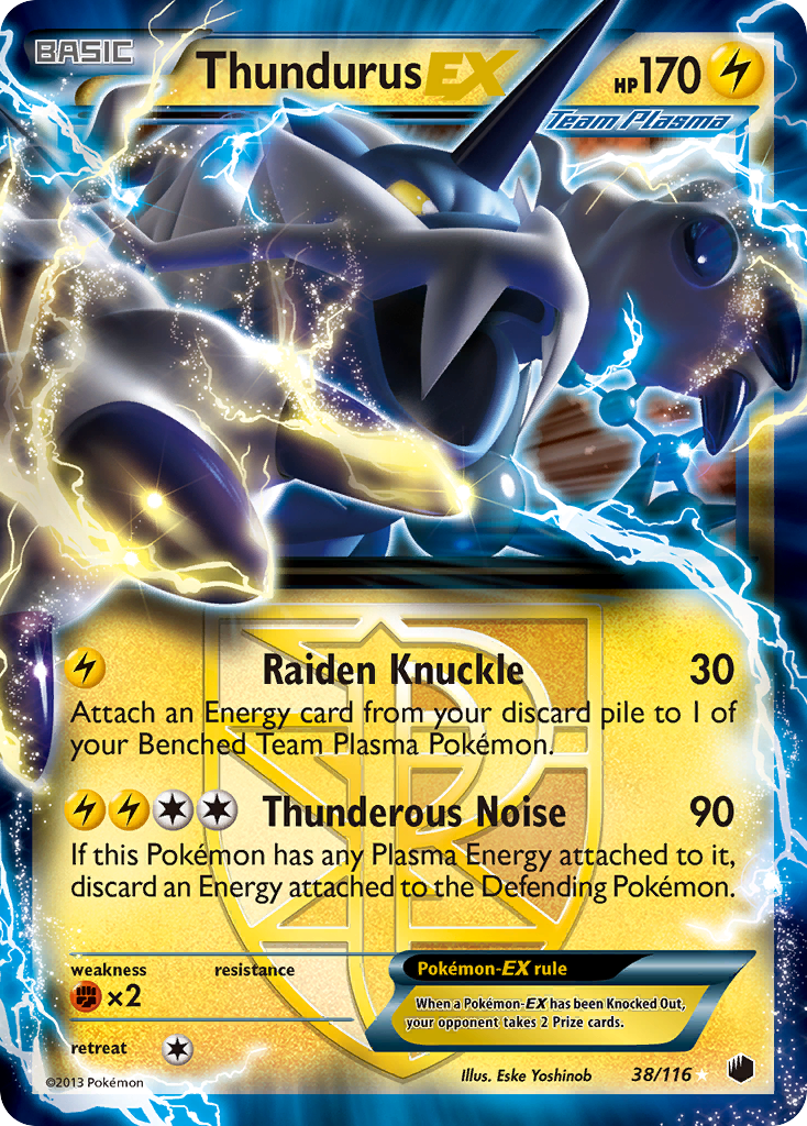 Thundurus EX (38/116) [Black & White: Plasma Freeze] | Card Citadel