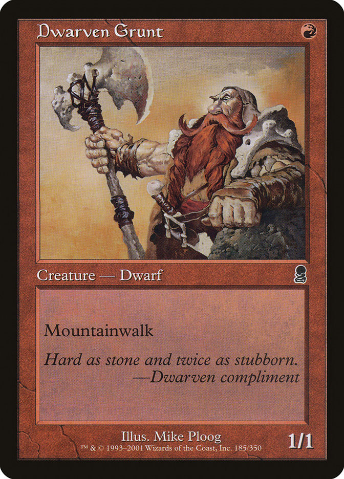 Dwarven Grunt [Odyssey] | Card Citadel