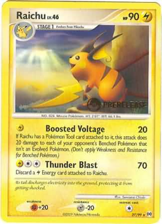 Raichu (27/99) (Prerelease Promo) [Nintendo: Black Star Promos] | Card Citadel
