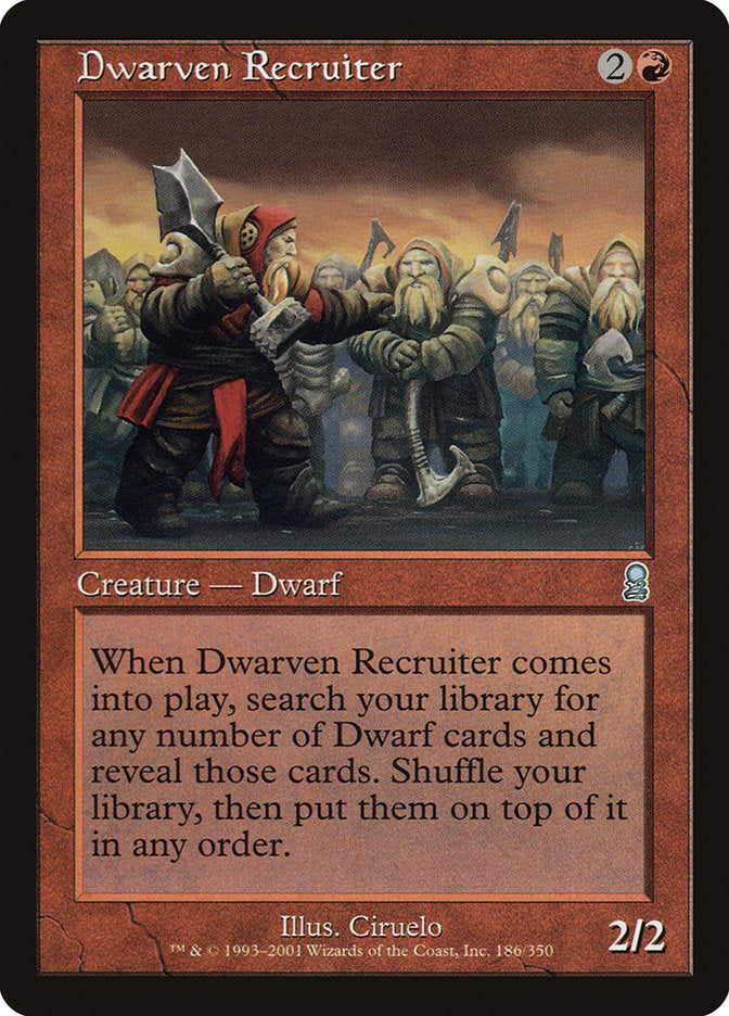 Dwarven Recruiter [Odyssey] | Card Citadel
