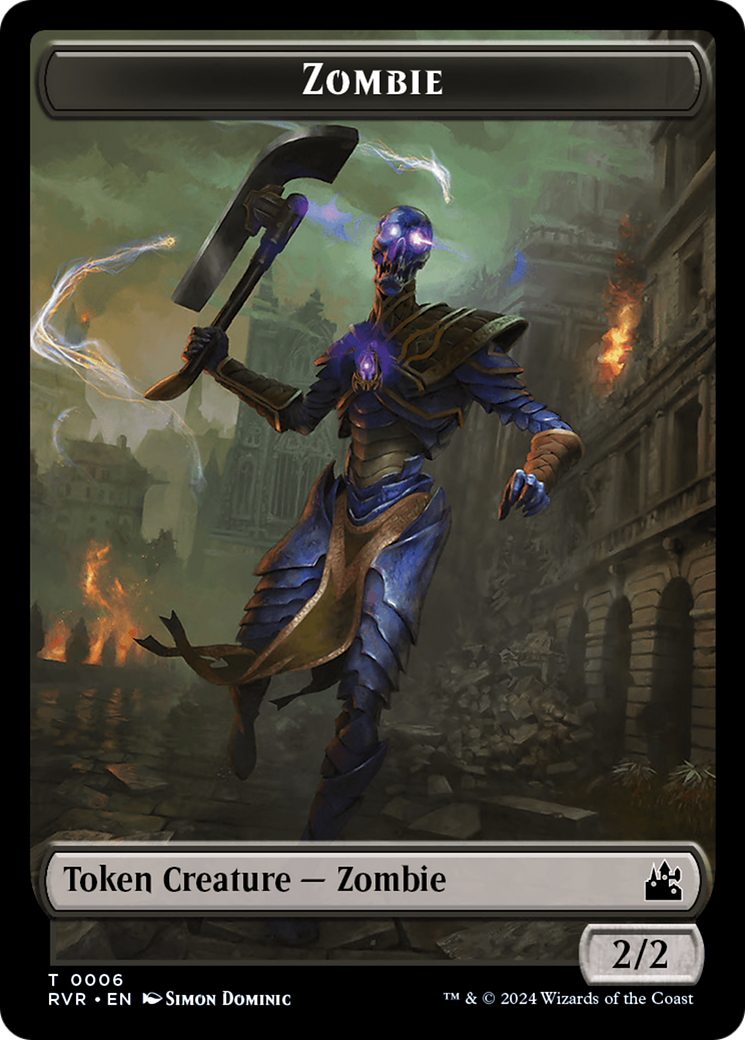 Zombie Token [Ravnica Remastered Tokens] | Card Citadel