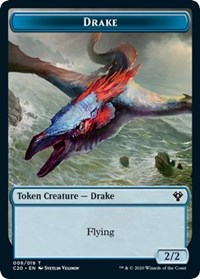 Drake // Insect (018) Double-sided Token [Commander 2020 Tokens] | Card Citadel