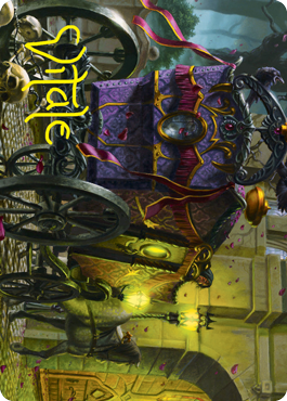 Honeymoon Hearse Art Card (Gold-Stamped Signature) [Innistrad: Crimson Vow Art Series] | Card Citadel