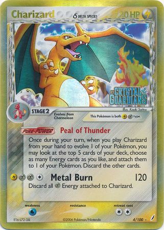 Charizard (4/100) (Delta Species) (Stamped) [EX: Crystal Guardians] | Card Citadel