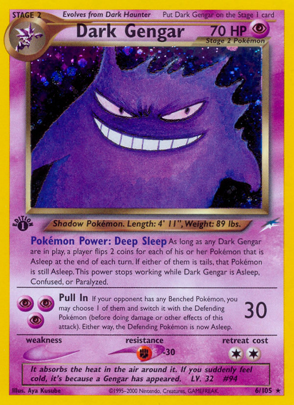 Dark Gengar (6/105) [Neo Destiny 1st Edition] | Card Citadel