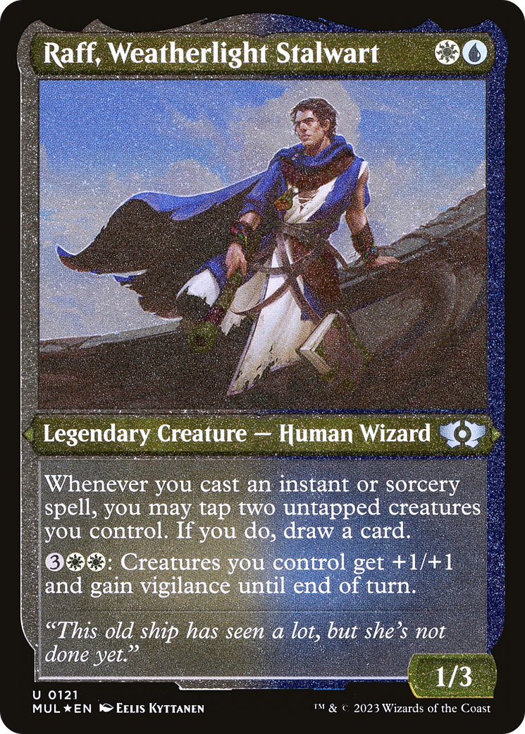 Raff, Weatherlight Stalwart (Foil Etched) [Multiverse Legends] | Card Citadel