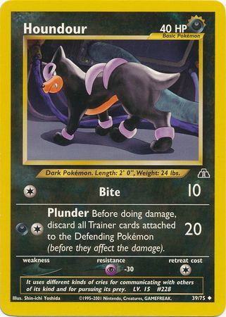 Houndour (39/75) [Neo Discovery Unlimited] | Card Citadel