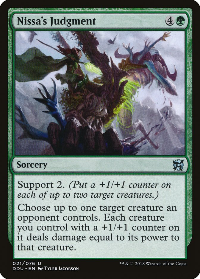 Nissa's Judgment [Duel Decks: Elves vs. Inventors] | Card Citadel