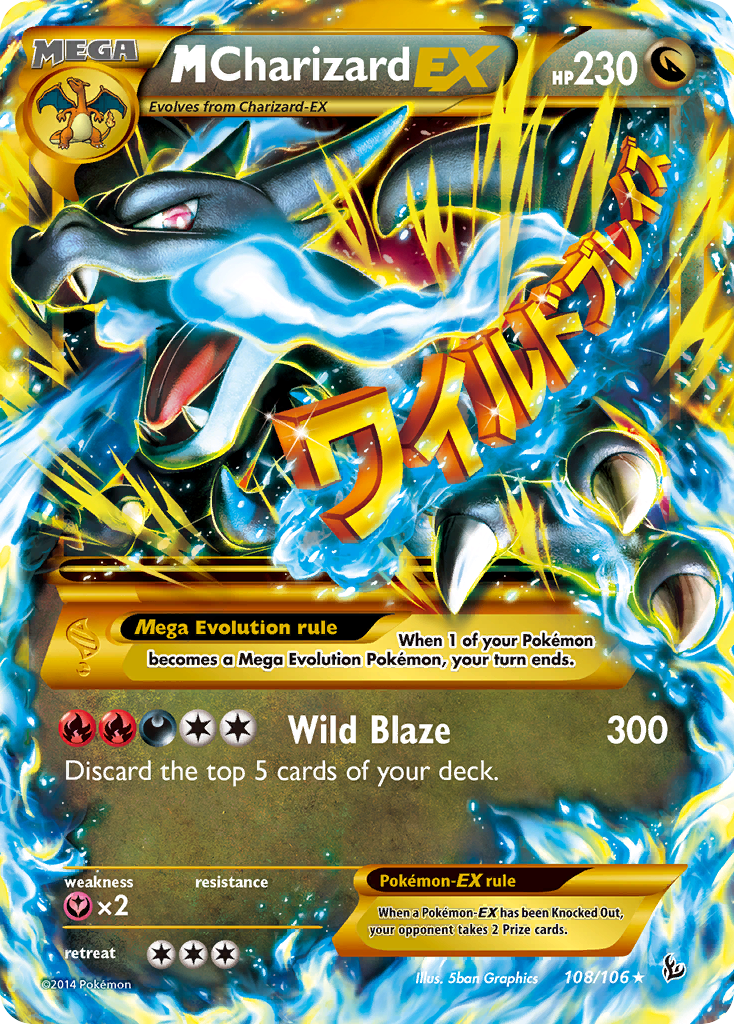 M Charizard EX (108/106) [XY: Flashfire] | Card Citadel