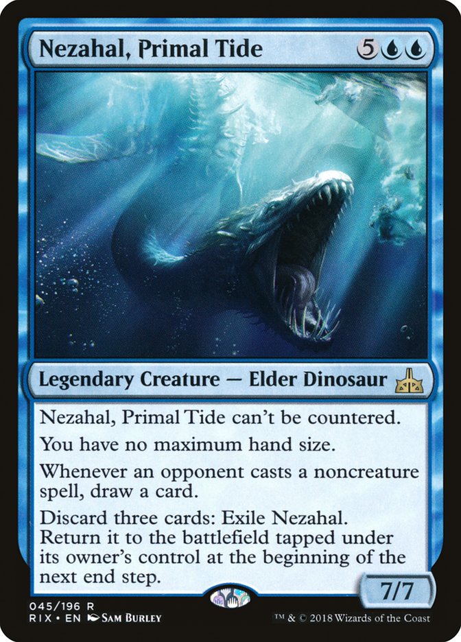 Nezahal, Primal Tide [Rivals of Ixalan] | Card Citadel