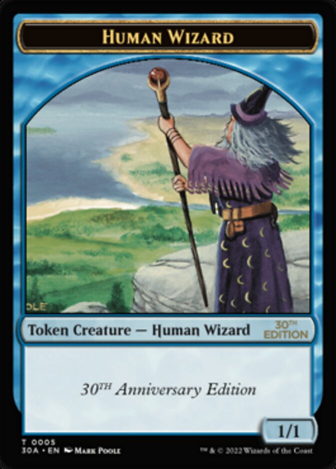 Human Wizard Token [30th Anniversary Tokens] | Card Citadel
