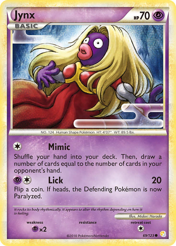 Jynx (69/123) [HeartGold & SoulSilver: Base Set] | Card Citadel