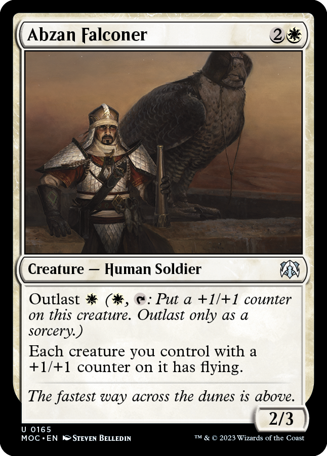 Abzan Falconer [March of the Machine Commander] | Card Citadel
