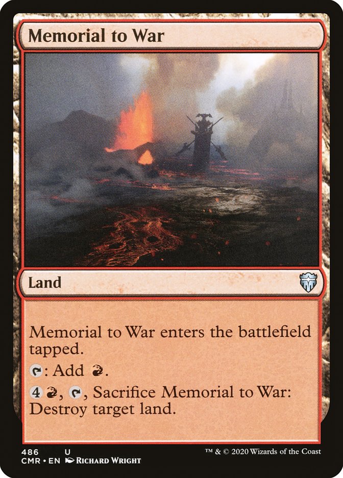 Memorial to War [Commander Legends] | Card Citadel