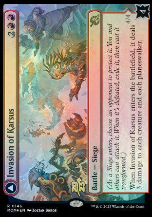 Invasion of Karsus // Refraction Elemental [March of the Machine Prerelease Promos] | Card Citadel