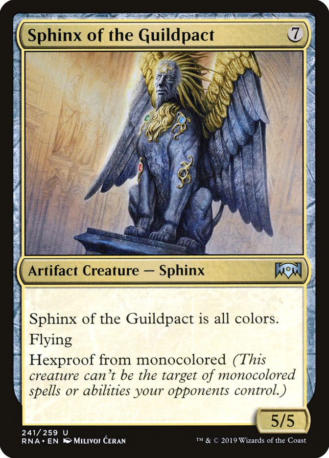 Sphinx of the Guildpact [Ravnica Allegiance] | Card Citadel