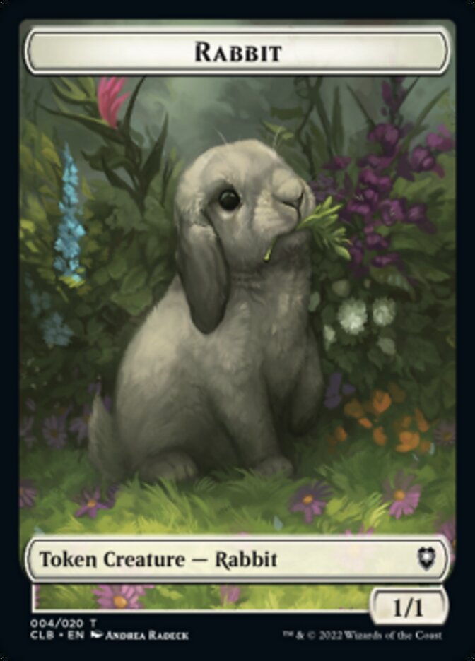 Rabbit Token [Commander Legends: Battle for Baldur's Gate Tokens] | Card Citadel