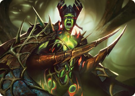 Maze's Mantle Art Card [Phyrexia: All Will Be One Art Series] | Card Citadel