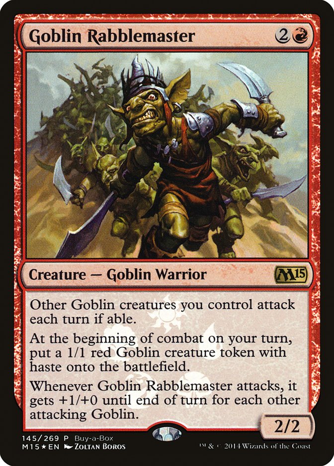 Goblin Rabblemaster [Magic 2015 Promos] | Card Citadel