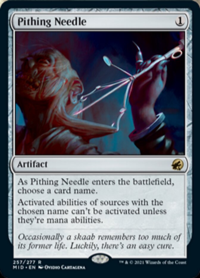 Pithing Needle [Innistrad: Midnight Hunt] | Card Citadel