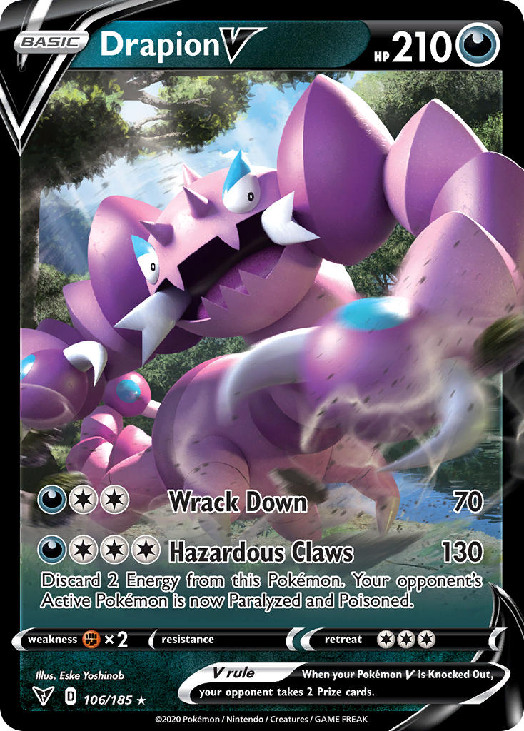 Drapion V (106/185) [Sword & Shield: Vivid Voltage] | Card Citadel