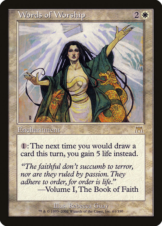 Words of Worship [Onslaught] | Card Citadel