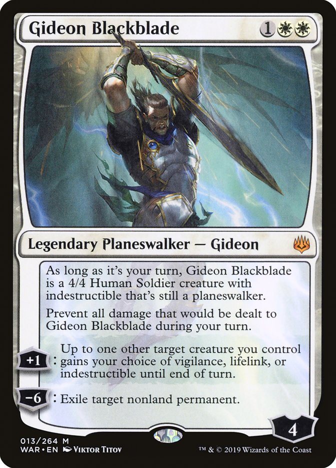 Gideon Blackblade [War of the Spark] | Card Citadel