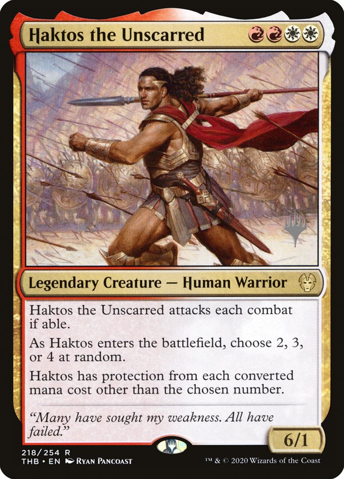 Haktos the Unscarred (Promo Pack) [Theros Beyond Death Promos] | Card Citadel