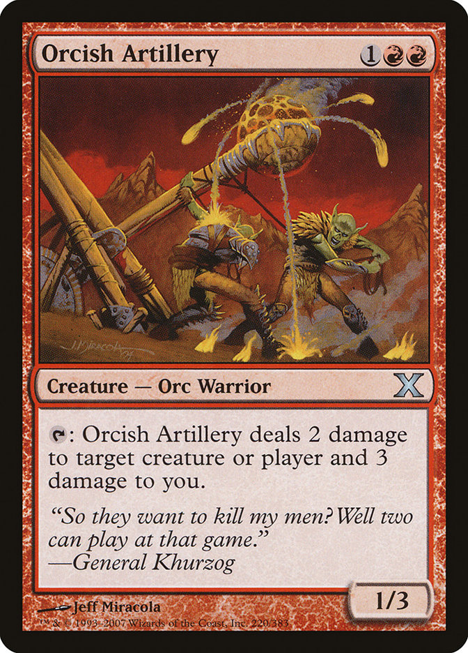 Orcish Artillery [Tenth Edition] | Card Citadel