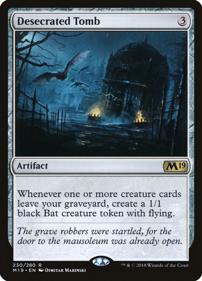 Desecrated Tomb [Core Set 2019] | Card Citadel