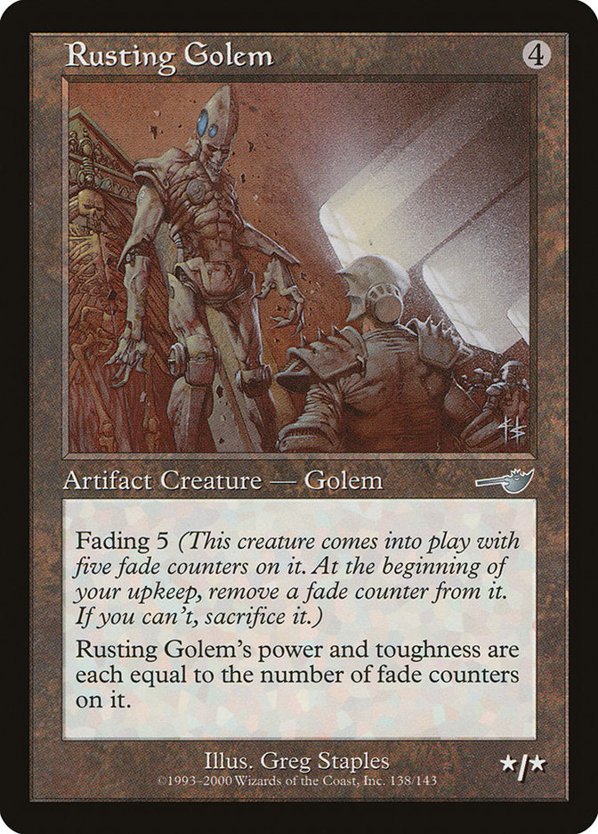 Rusting Golem [Nemesis] | Card Citadel