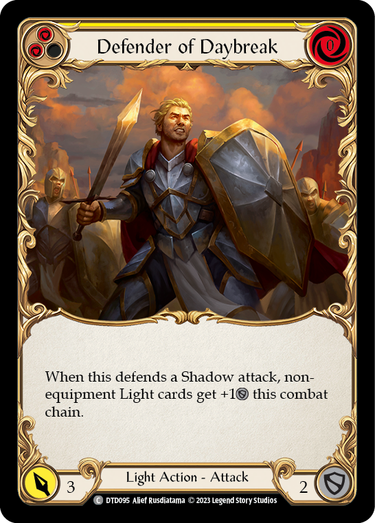 Defender of Daybreak (Yellow) [DTD095] (Dusk Till Dawn) | Card Citadel