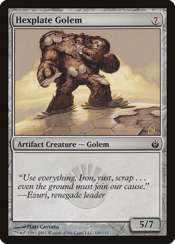 Hexplate Golem [Mirrodin Besieged] | Card Citadel