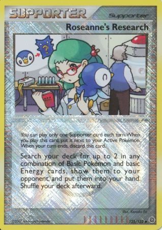 Roseanne's Research (125/132) (League Promos) [Diamond & Pearl: Secret Wonders] | Card Citadel