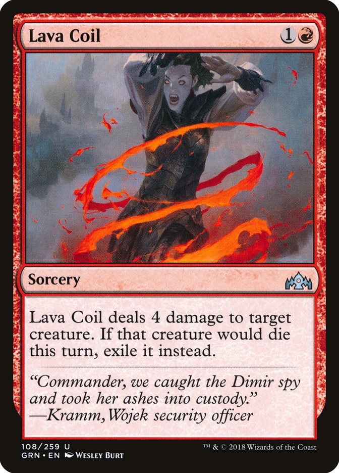 Lava Coil [Guilds of Ravnica] | Card Citadel