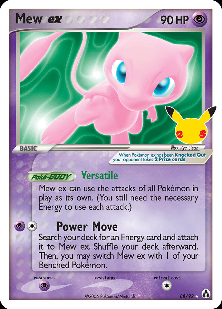 Mew ex (88/92) [Celebrations: 25th Anniversary - Classic Collection] | Card Citadel