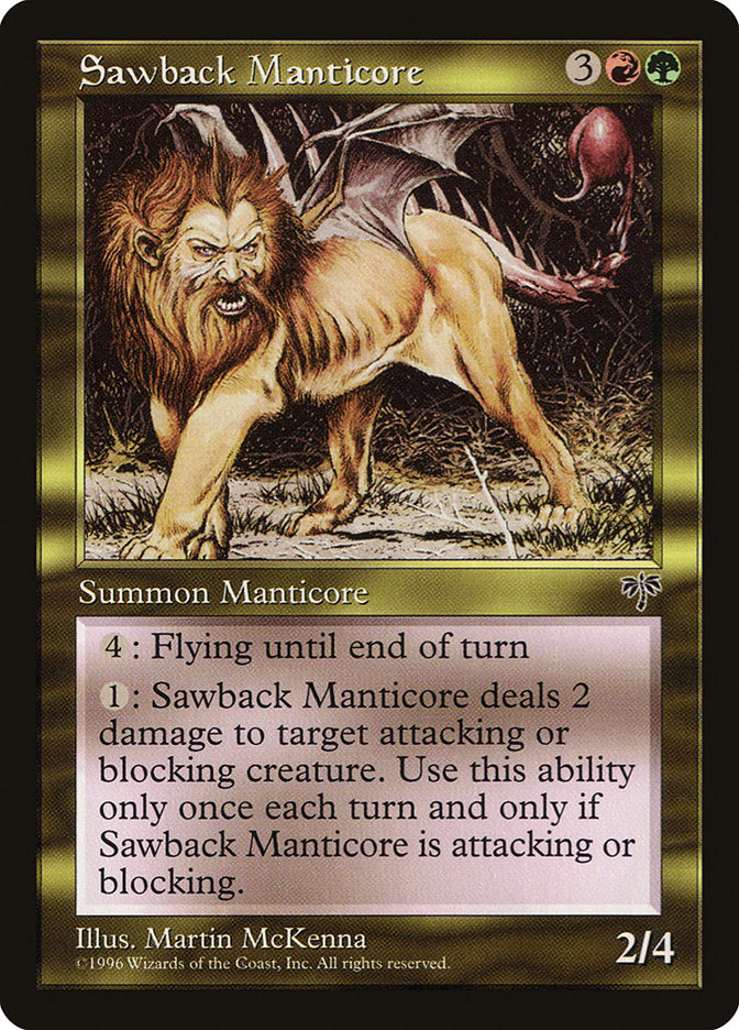 Sawback Manticore [Mirage] | Card Citadel