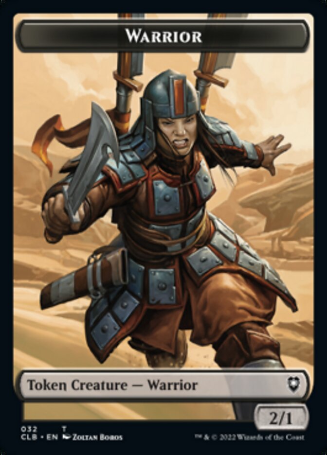 Warrior // Inkling Double-sided Token [Commander Legends: Battle for Baldur's Gate Tokens] | Card Citadel