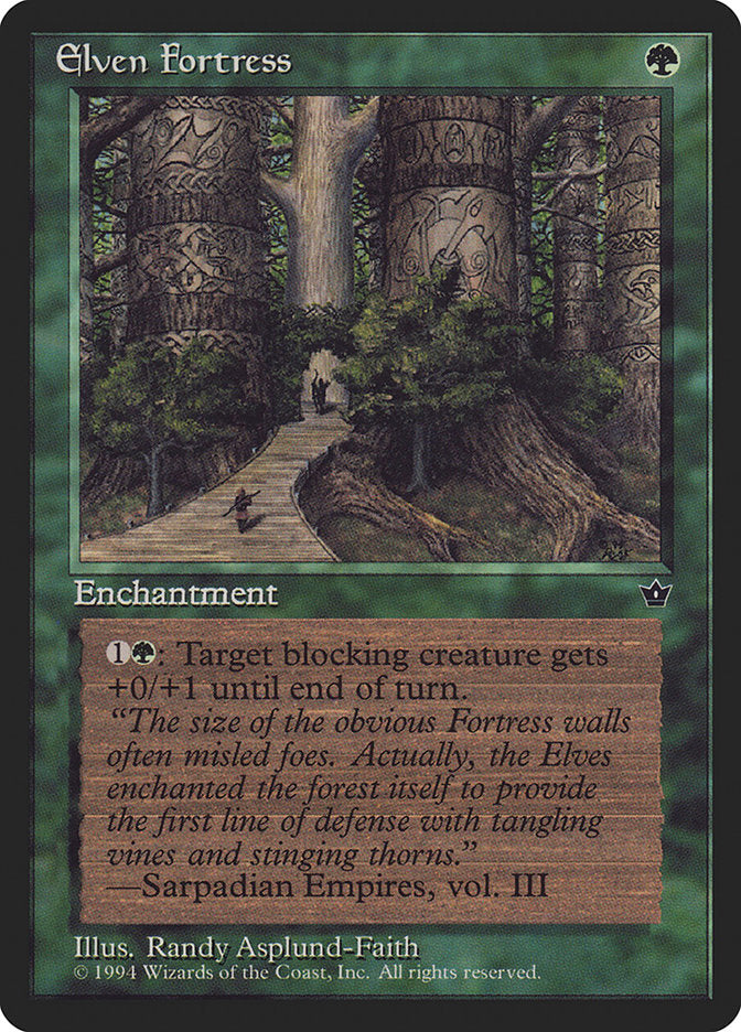 Elven Fortress (Randy Asplund-Faith) [Fallen Empires] | Card Citadel