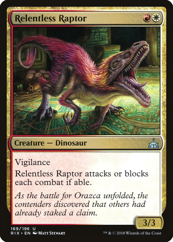 Relentless Raptor [Rivals of Ixalan] | Card Citadel